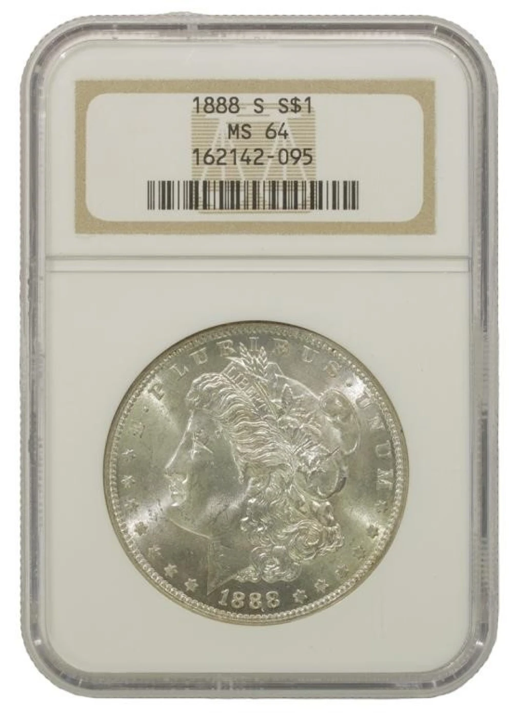 Very Choice Unc 1888-S Morgan $1
