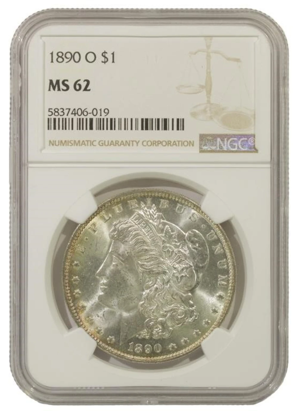 Select Mint State 1890-O Morgan Dollar