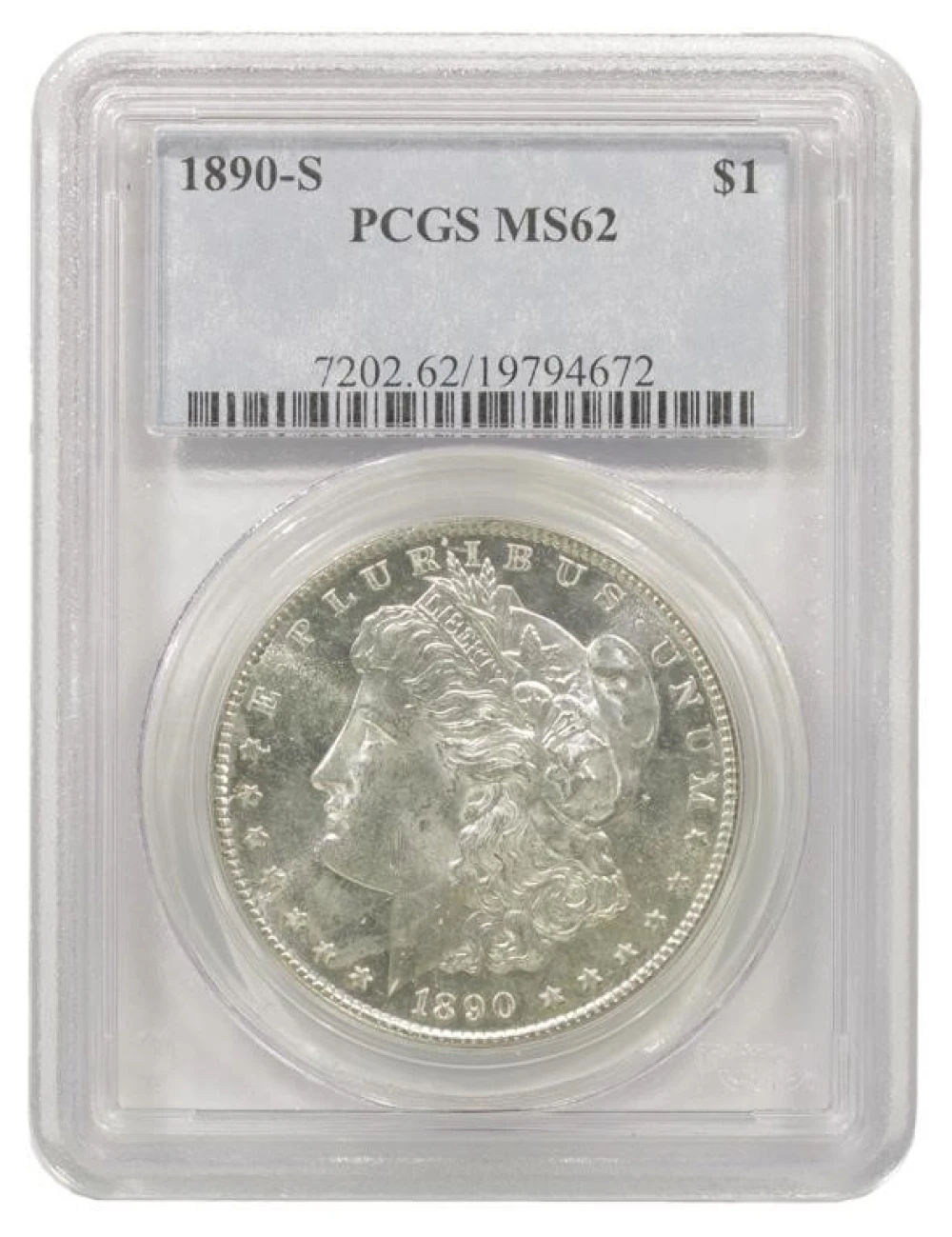 Select Mint State 1890-S Morgan Dollar