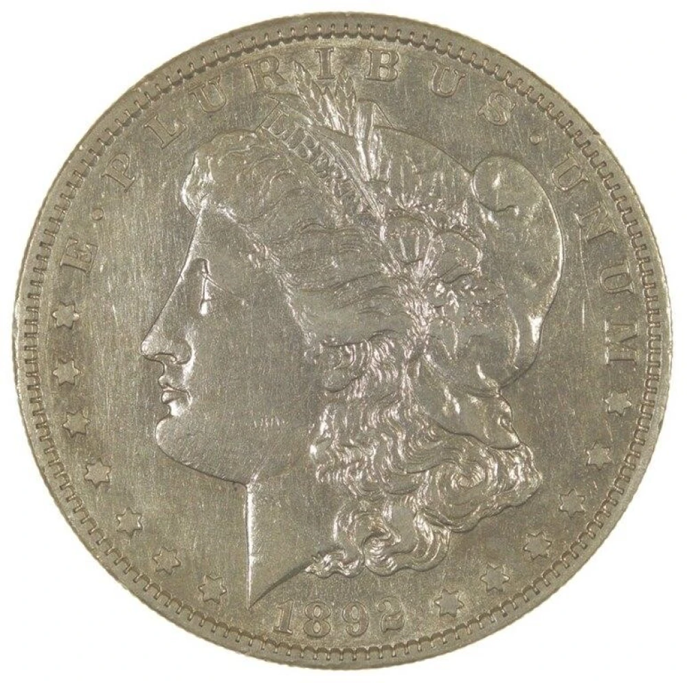 Choice EF 1892-S Morgan $1