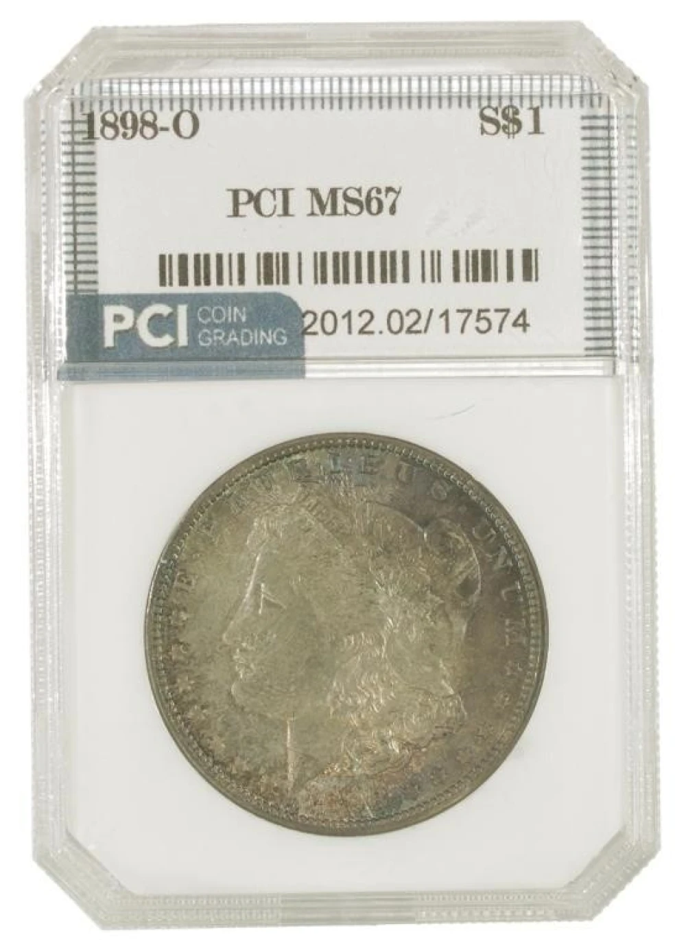 Toned Very Choice Unc 1898-O Morgan $1