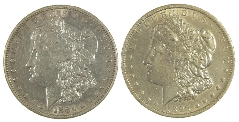 Branch Mint Morgan Dollar Duo