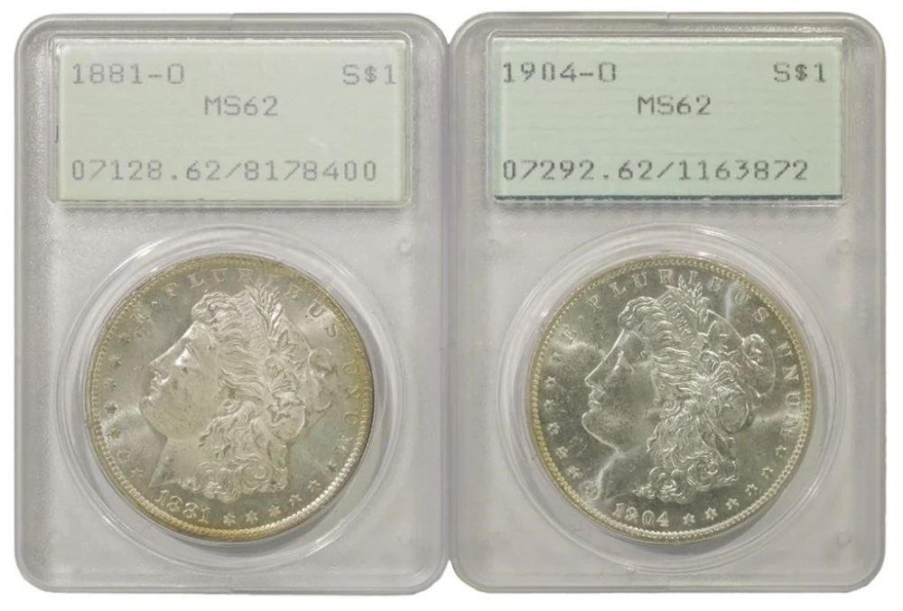Select Unc New Orleans Morgan $1 Duo