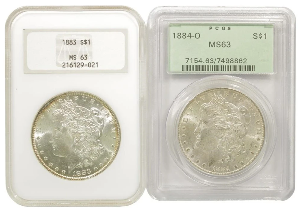 Choice Uncirculated Morgan Dollar Duo