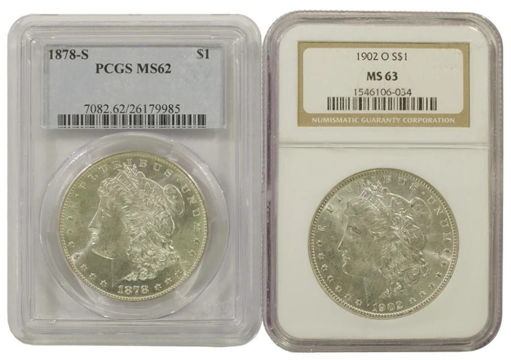 Certified Morgan Dollar Duo