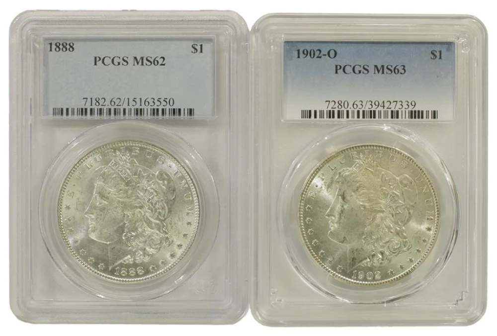 Certified Morgan Dollar Pair