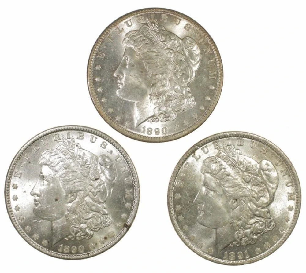 Unc Morgan Dollar Threesome