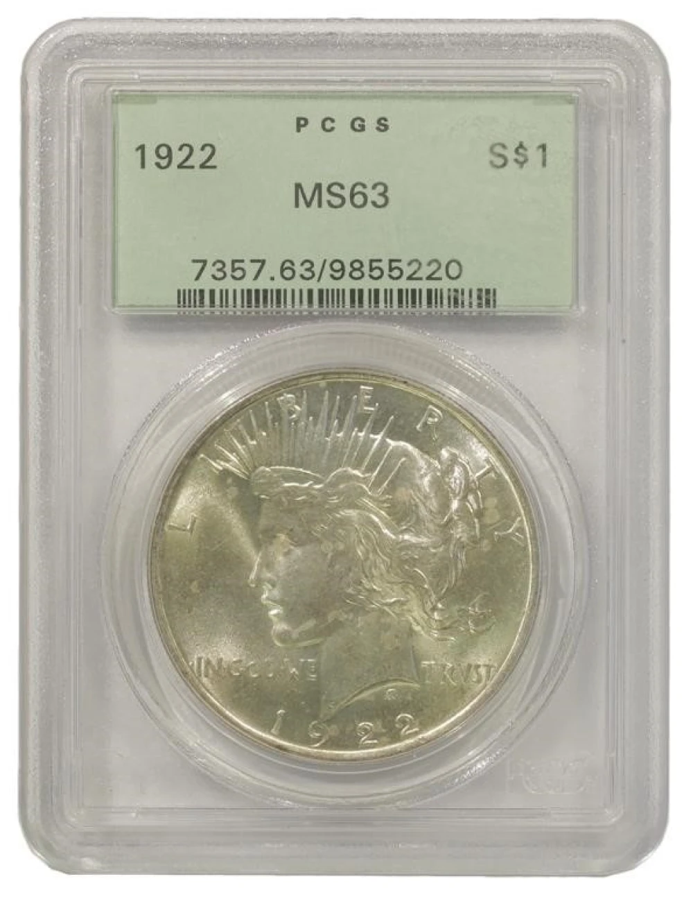 Choice Mint State 1922 Peace $1