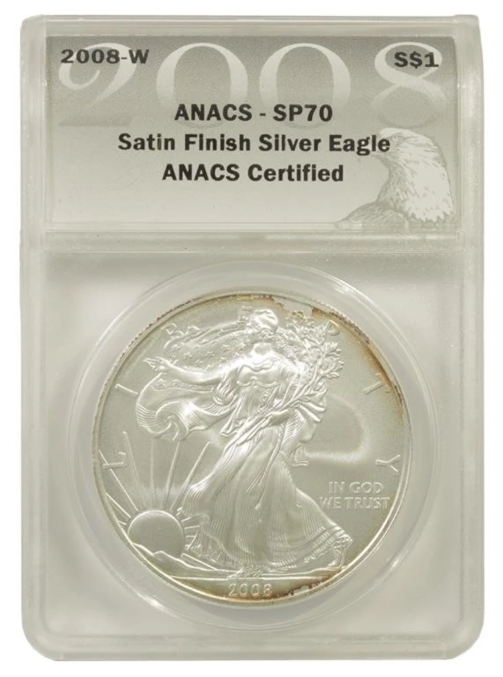 2008-W ANACS SP-70 Silver Eagle
