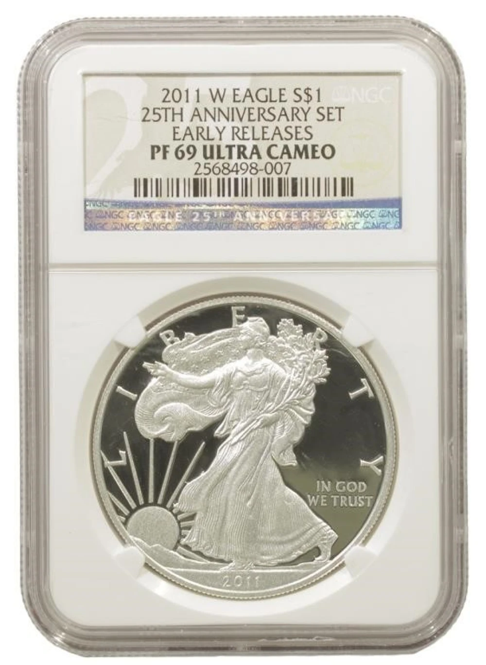 2011-W Proof Silver Eagle from Ann. Set
