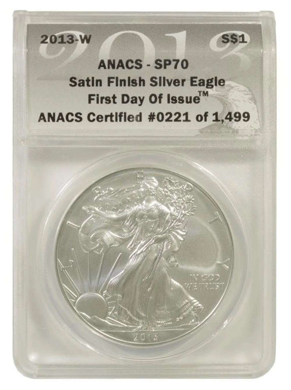 2013-W ANACS SP70 Silver Eagle
