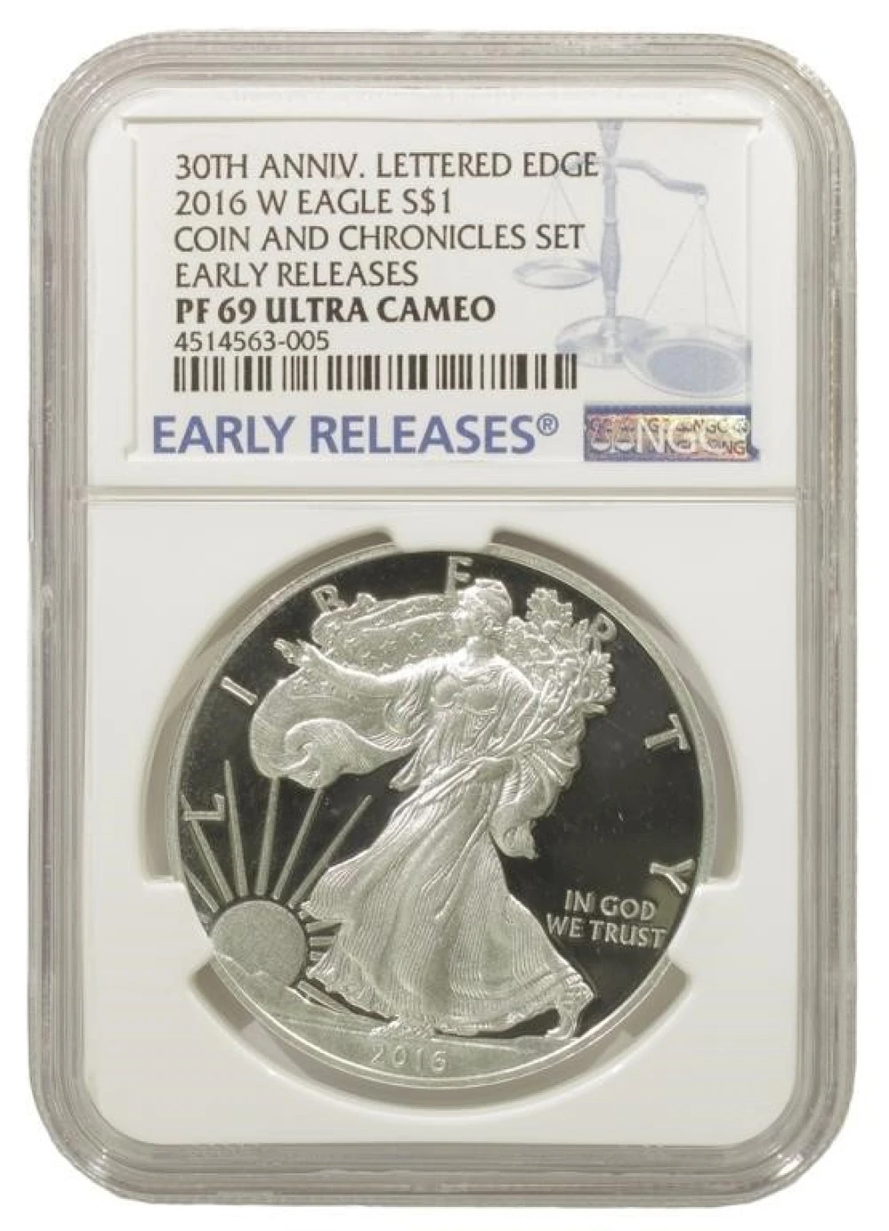 2016 PF-69 Eagle from Coin + Chronicles Set