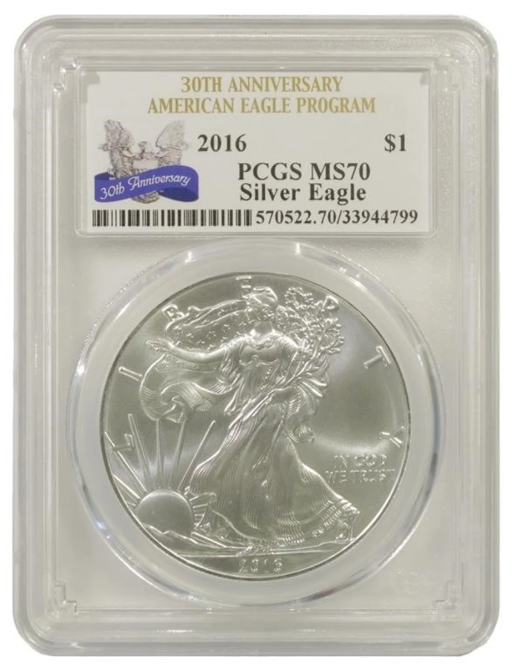 2016 PCGS MS-70 Silver Eagle