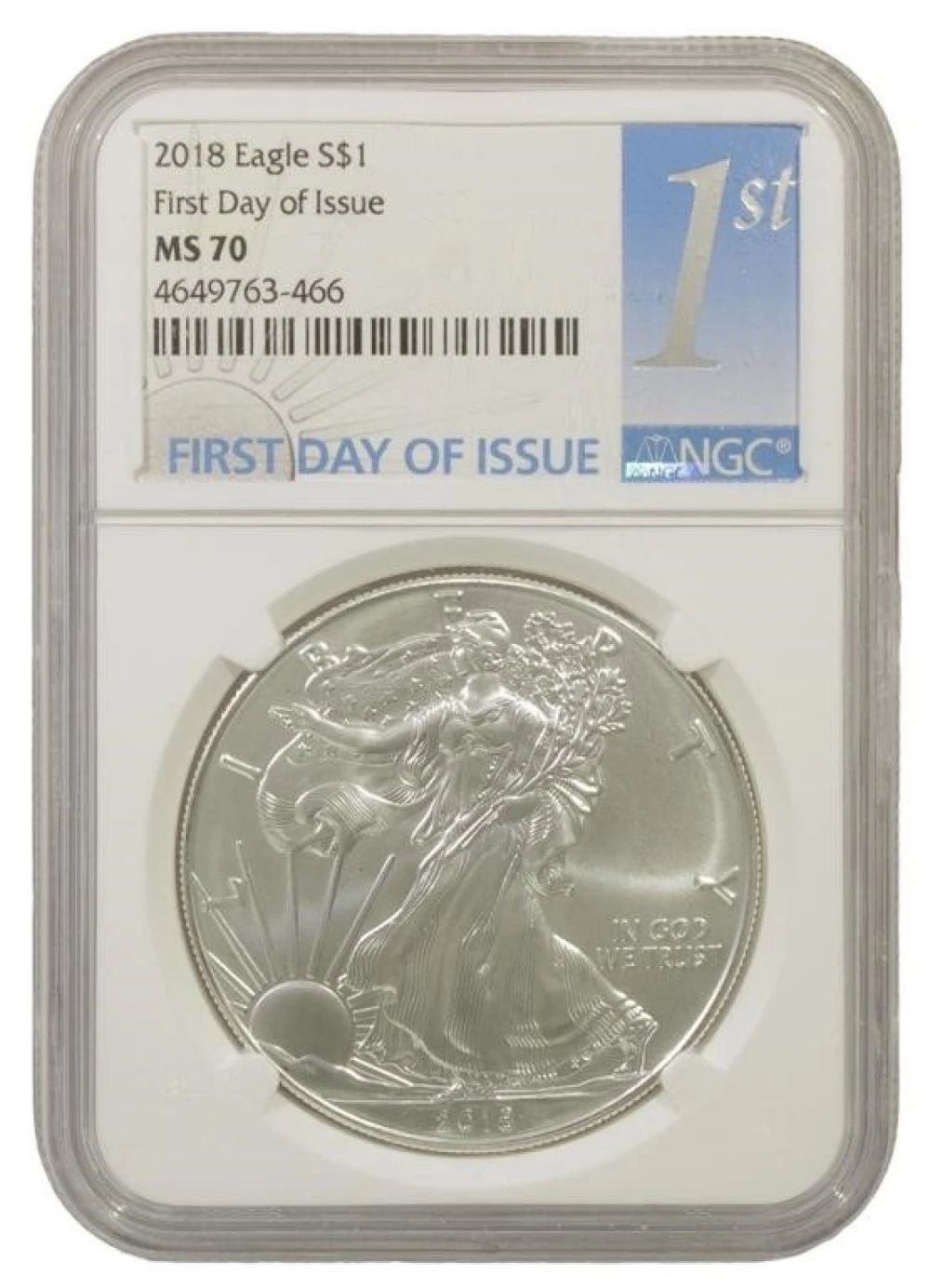 2018 NGC MS-70 Silver Eagle