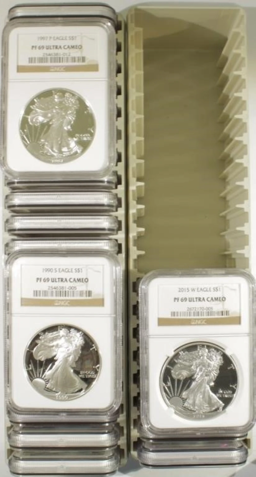 NGC Certified 1986-2015 Proof Silver Eagle Set