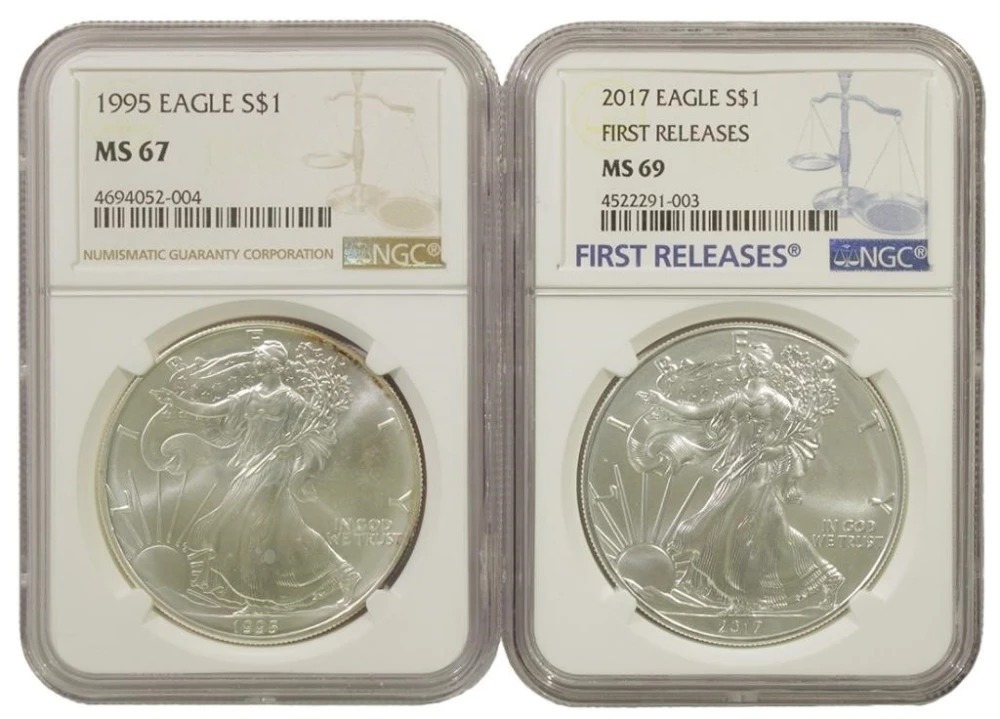 Two more NGC Certified Silver Eagles