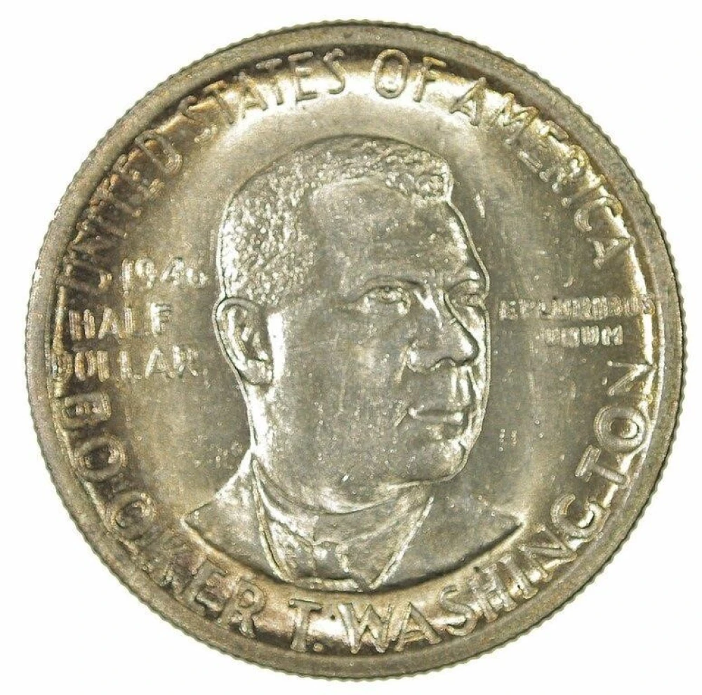 Very Choice Unc 1946 B.T. Washington Half Dollar