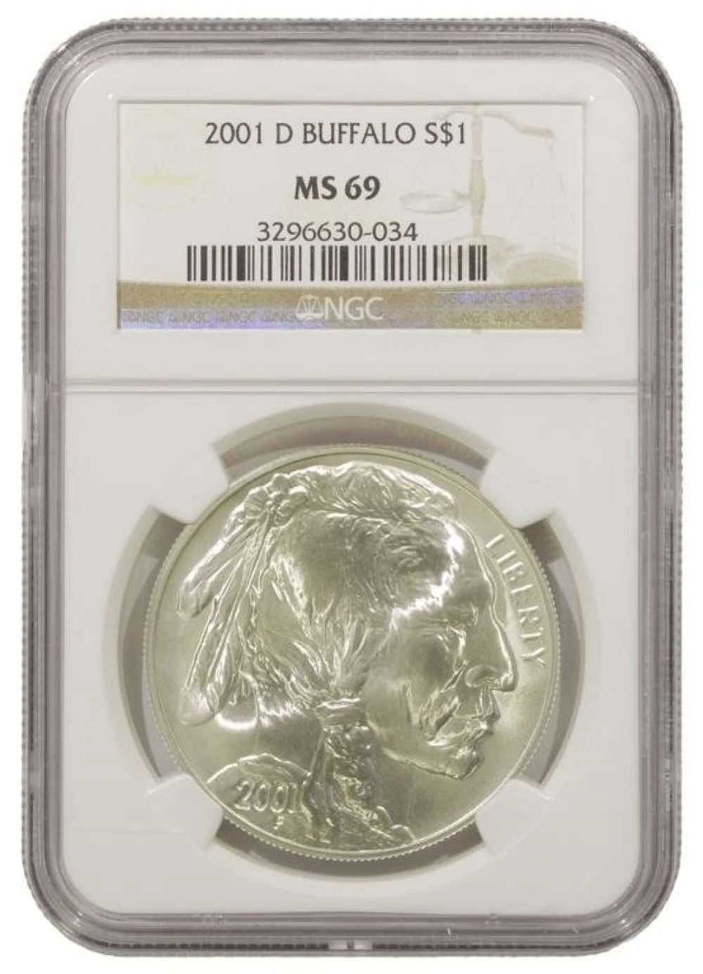 Superb Unc 2001-D Buffalo $1