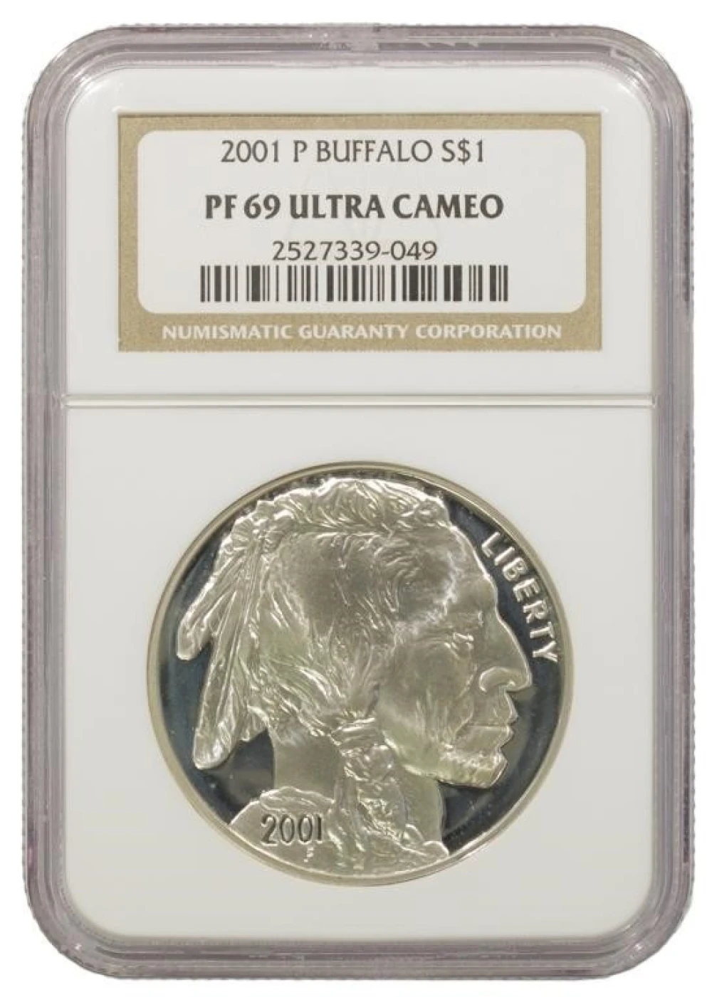 Superb Gem UC Proof 2001-P Buffalo $1