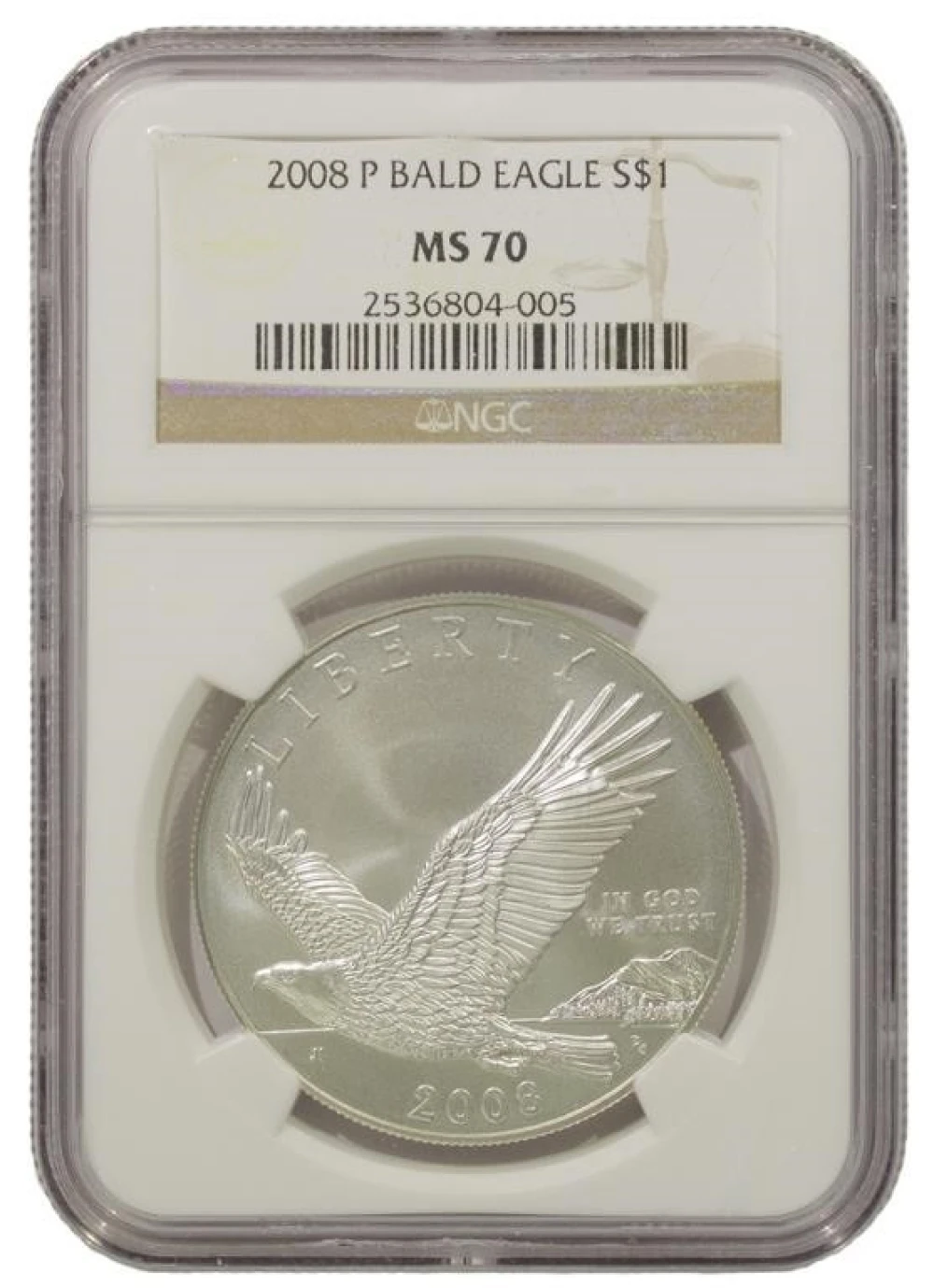 Perfect Unc 2008-P Bald Eagle $1