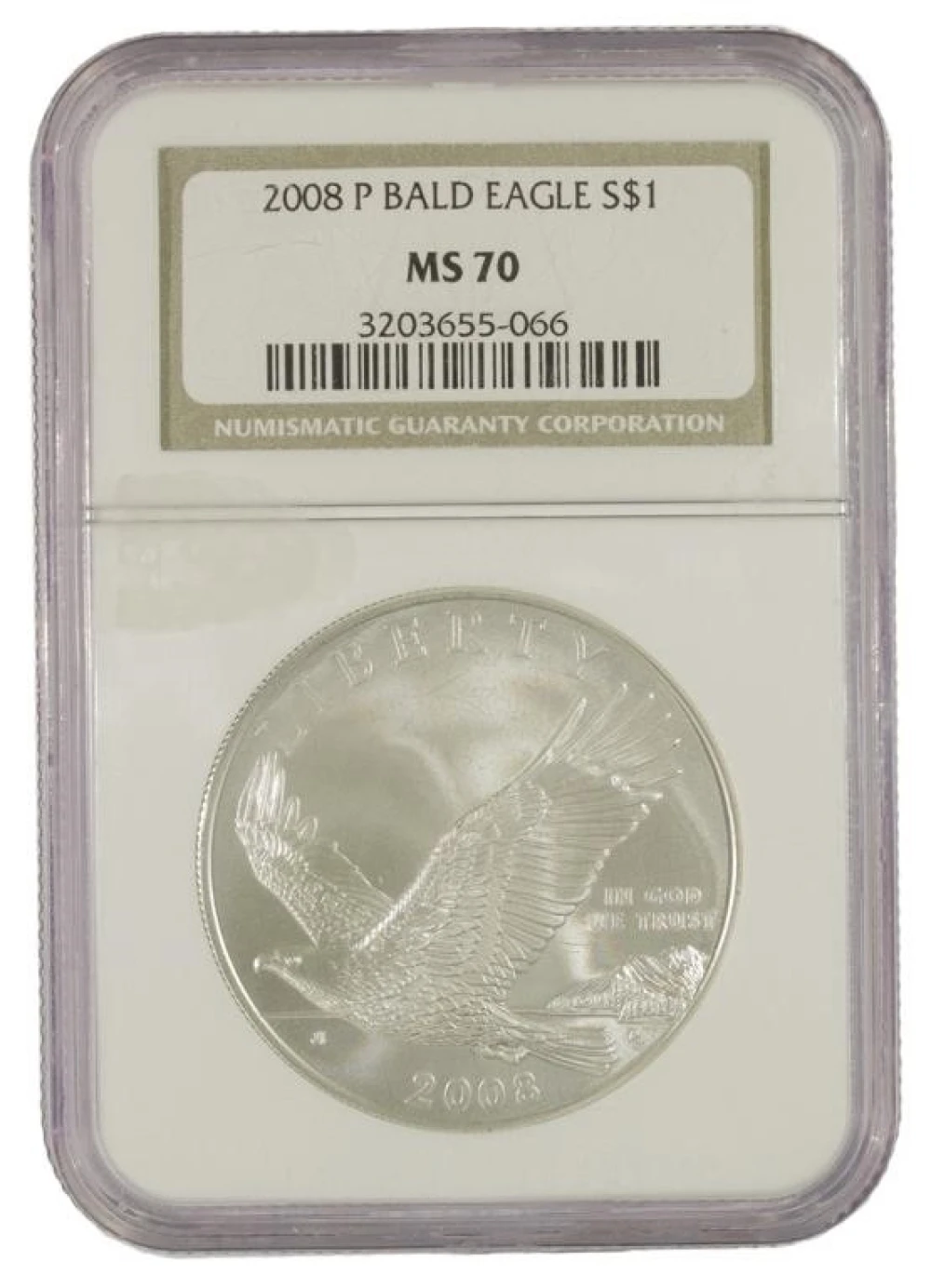 A 2nd Perfect Unc 2008-P Bald Eagle $1