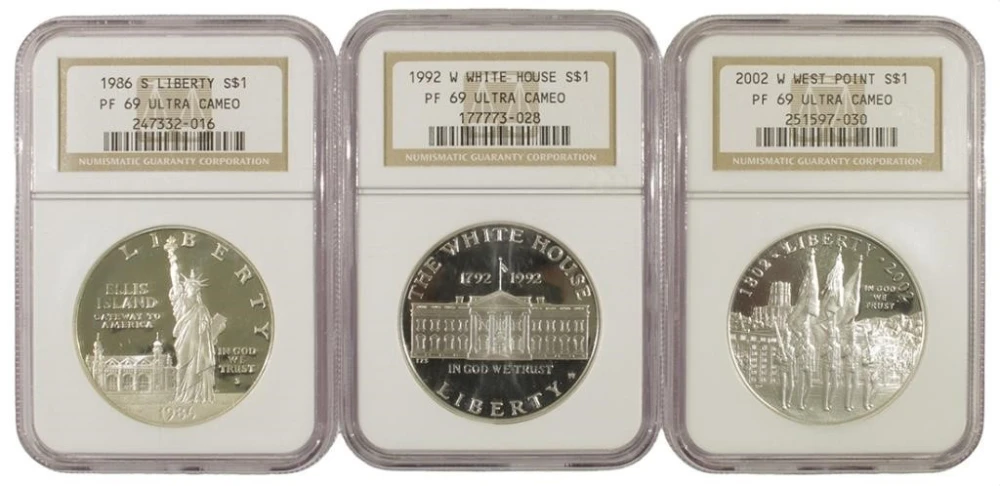Ultra Cameo Proof Silver $1 Threesome