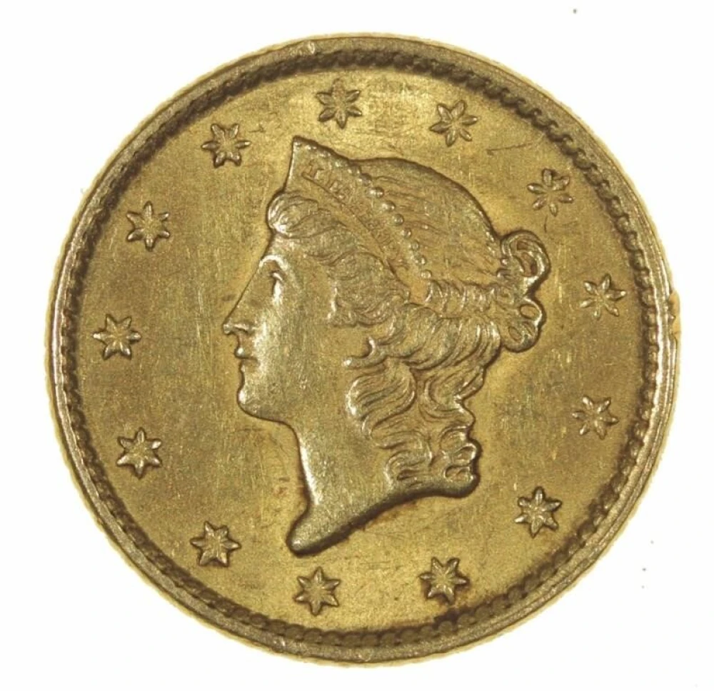 Unc 1852 Gold $1