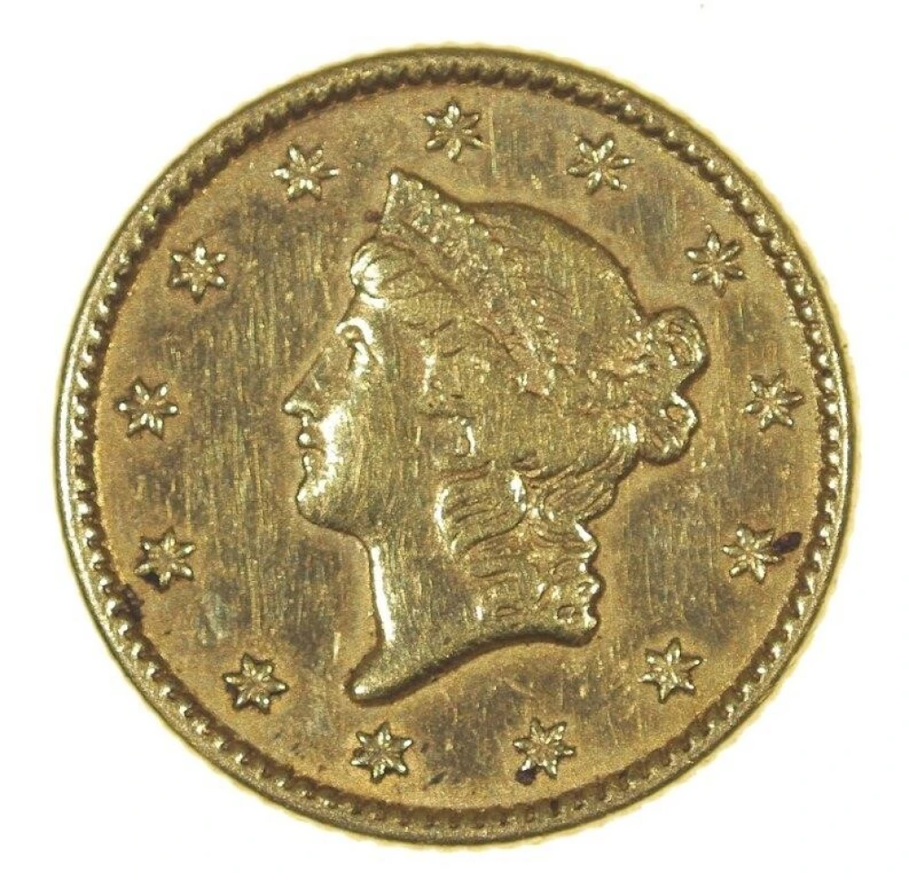 Unknown Date Type I Gold Dollar