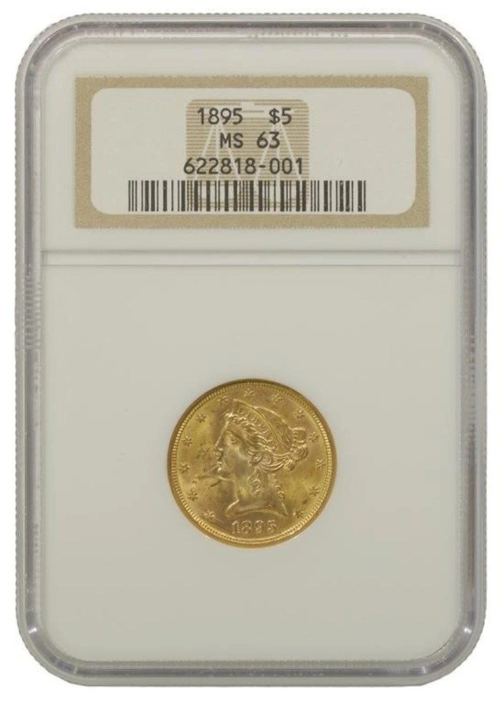 Choice Mint State 1895 Half Eagle