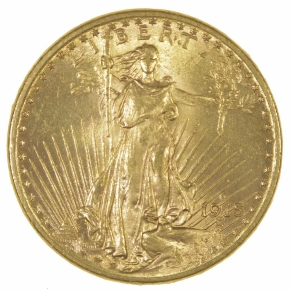 Unc 1915-S St.Gaudens $20