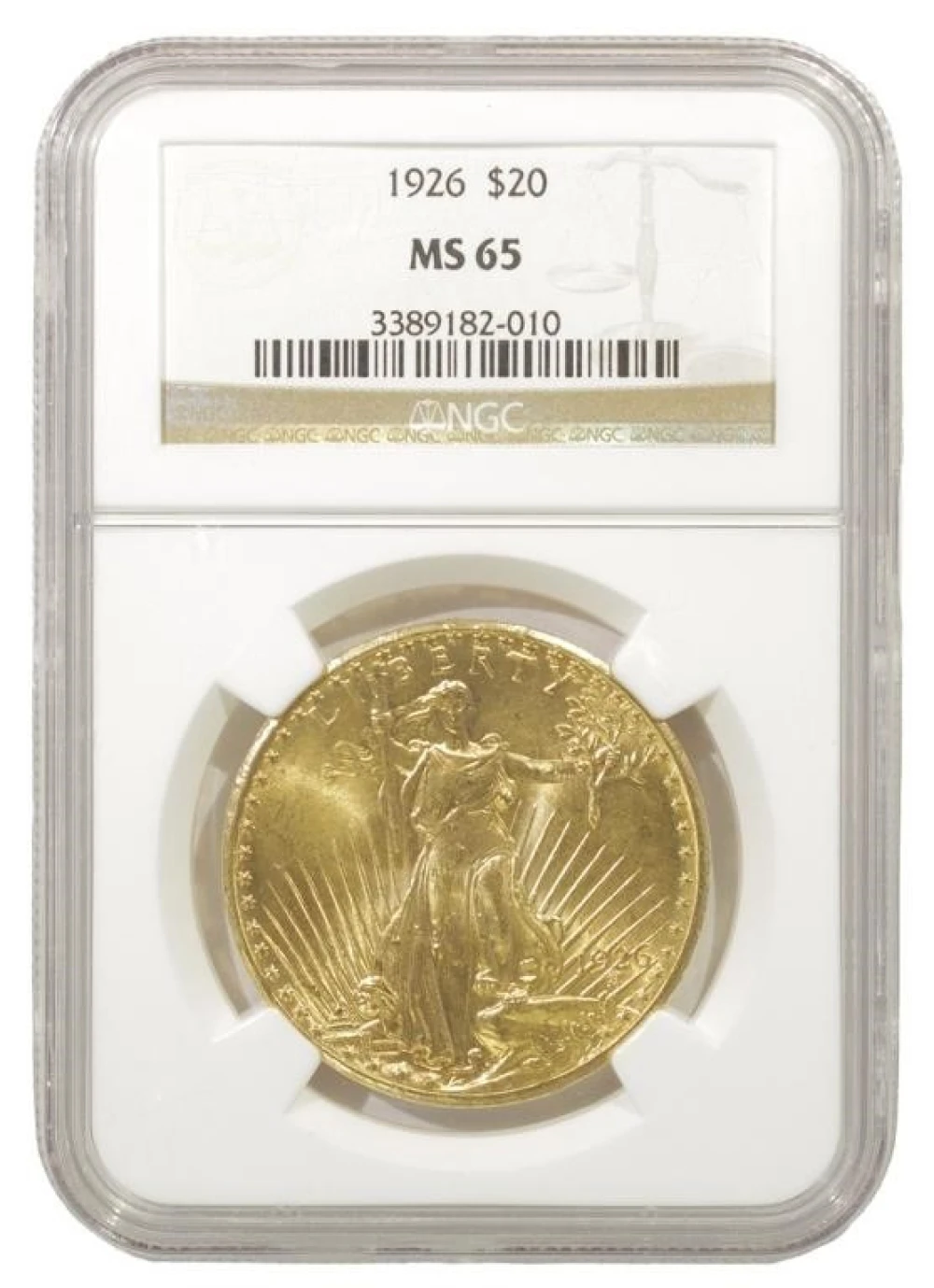Gem Mint State 1926 $20 Gold