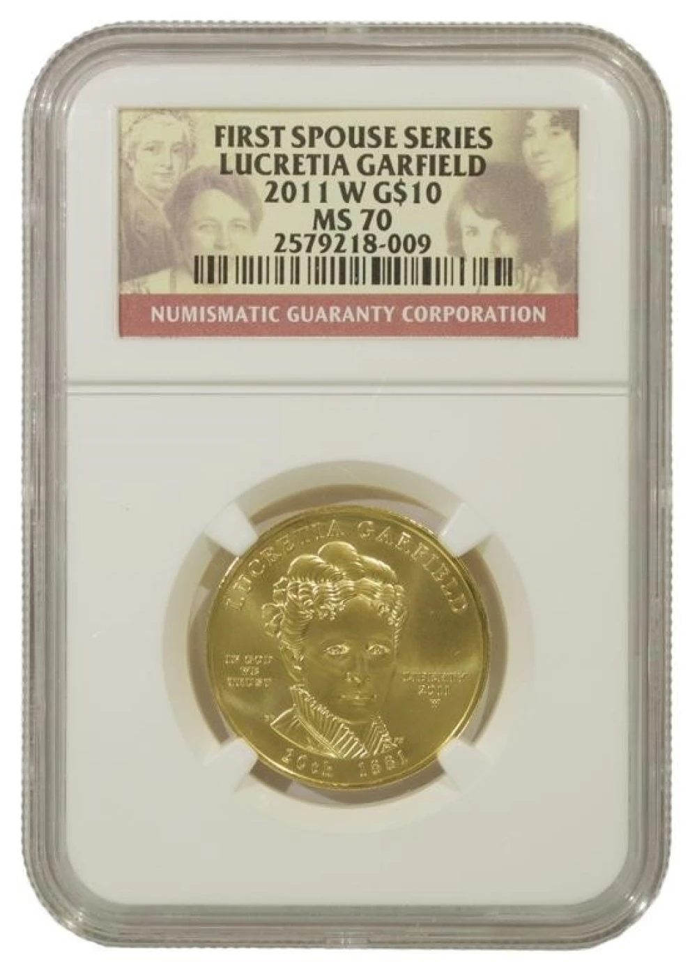 Perfect Gem Unc 2011-W First Spouse $10