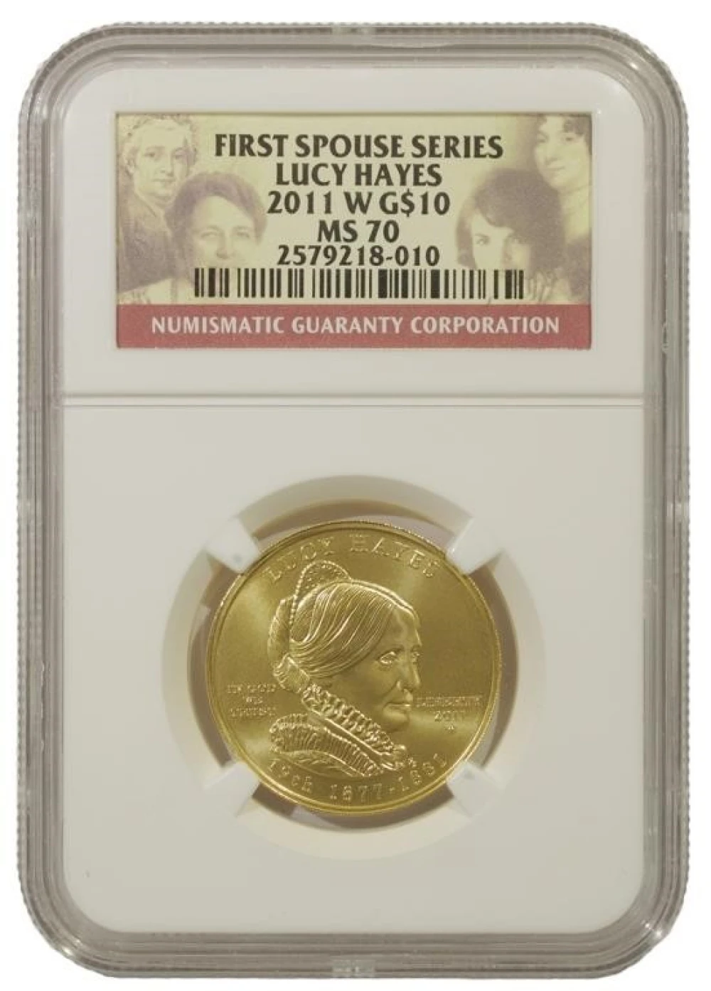 Perfect Gem Unc 2011-W First Spouse $10
