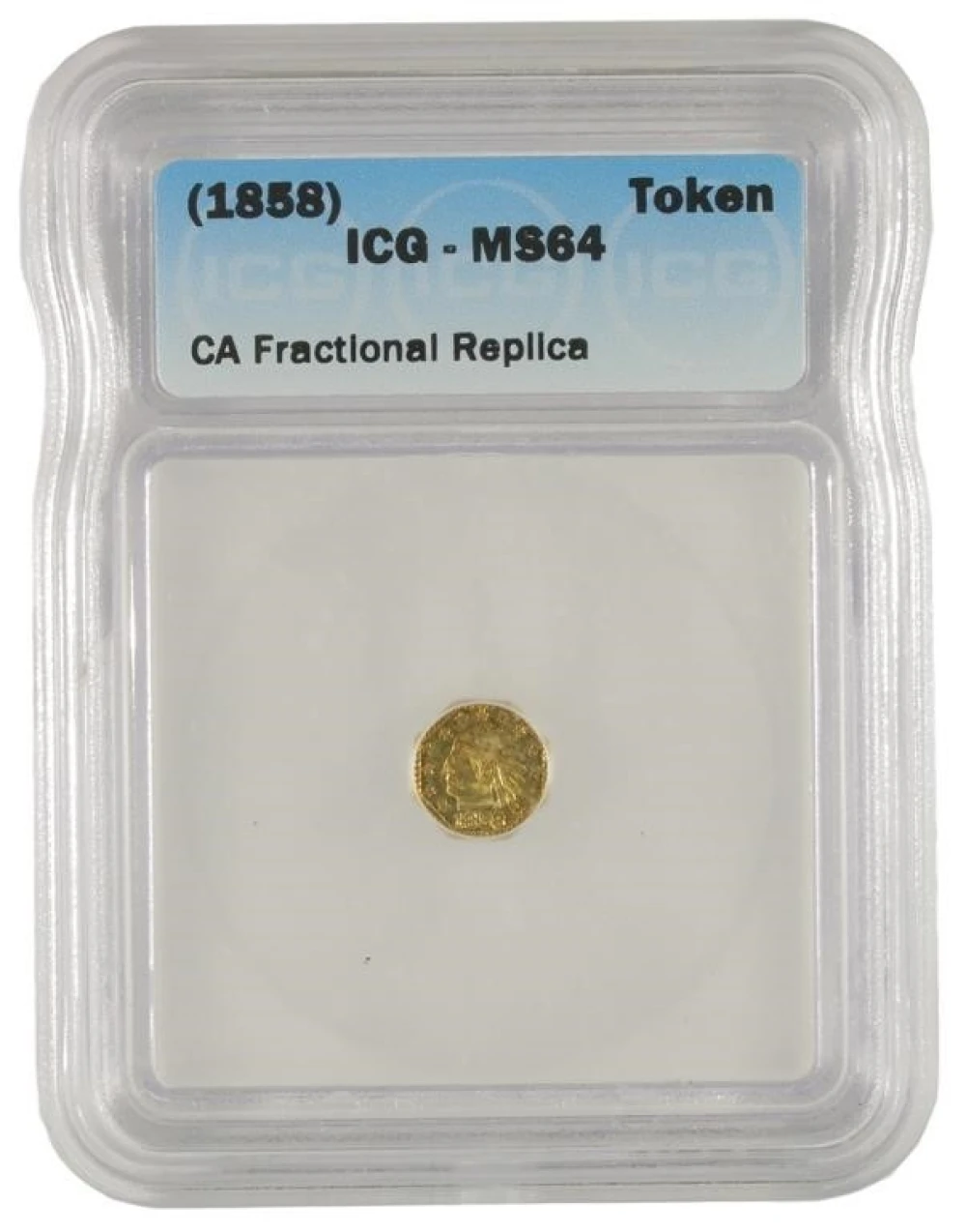 (1858) Unc California Gold Token