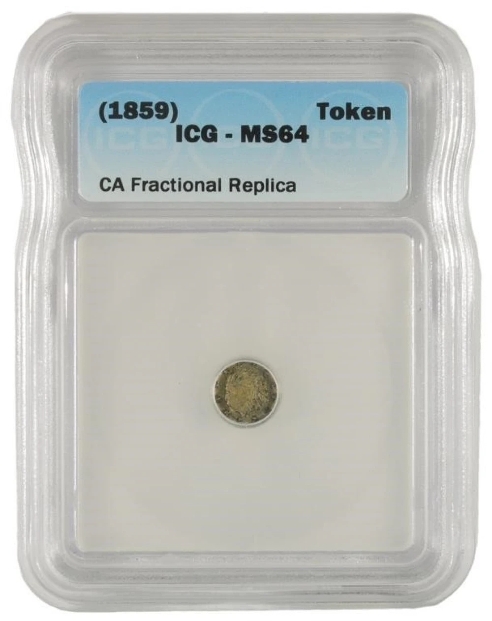 (1859) Gem Unc California Gold Token
