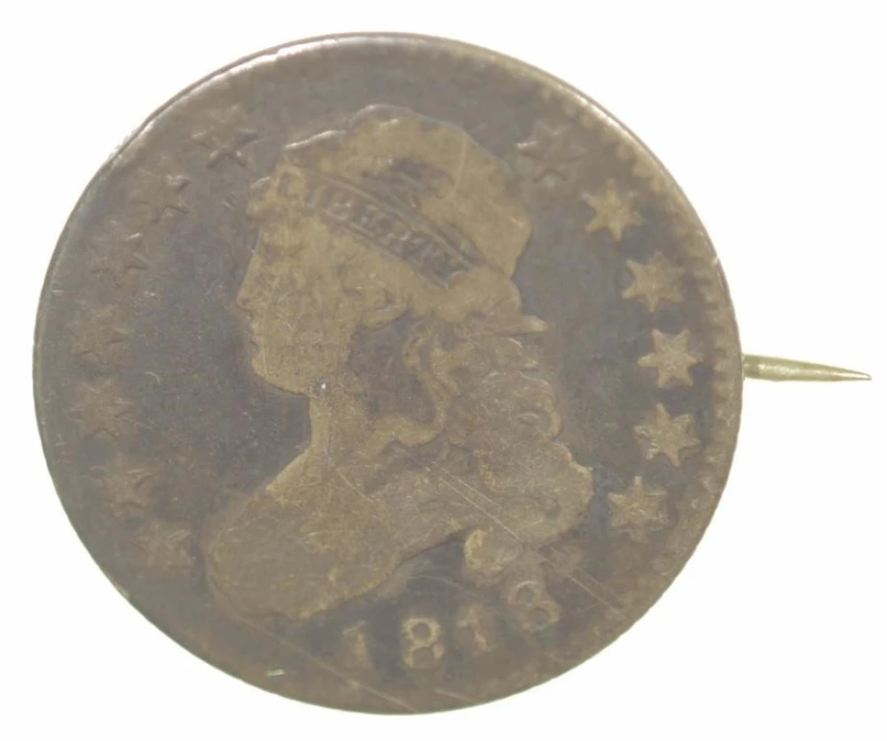 1818 Capped Bust Quarter Pinback