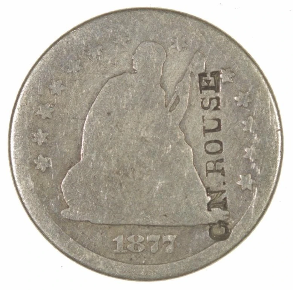 Unlisted Counterstamped 1877 Quarter