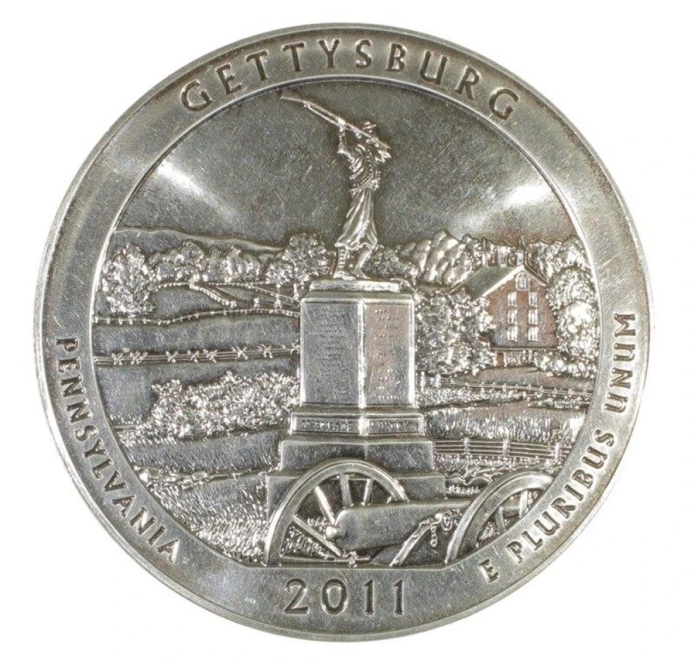 2011 Gettysburg ATB 5 oz Coin