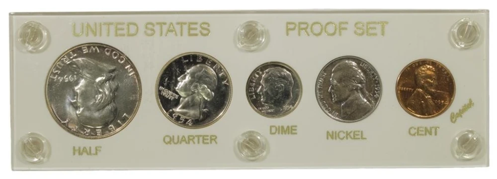 Gem 1954 Five-Piece Proof Set