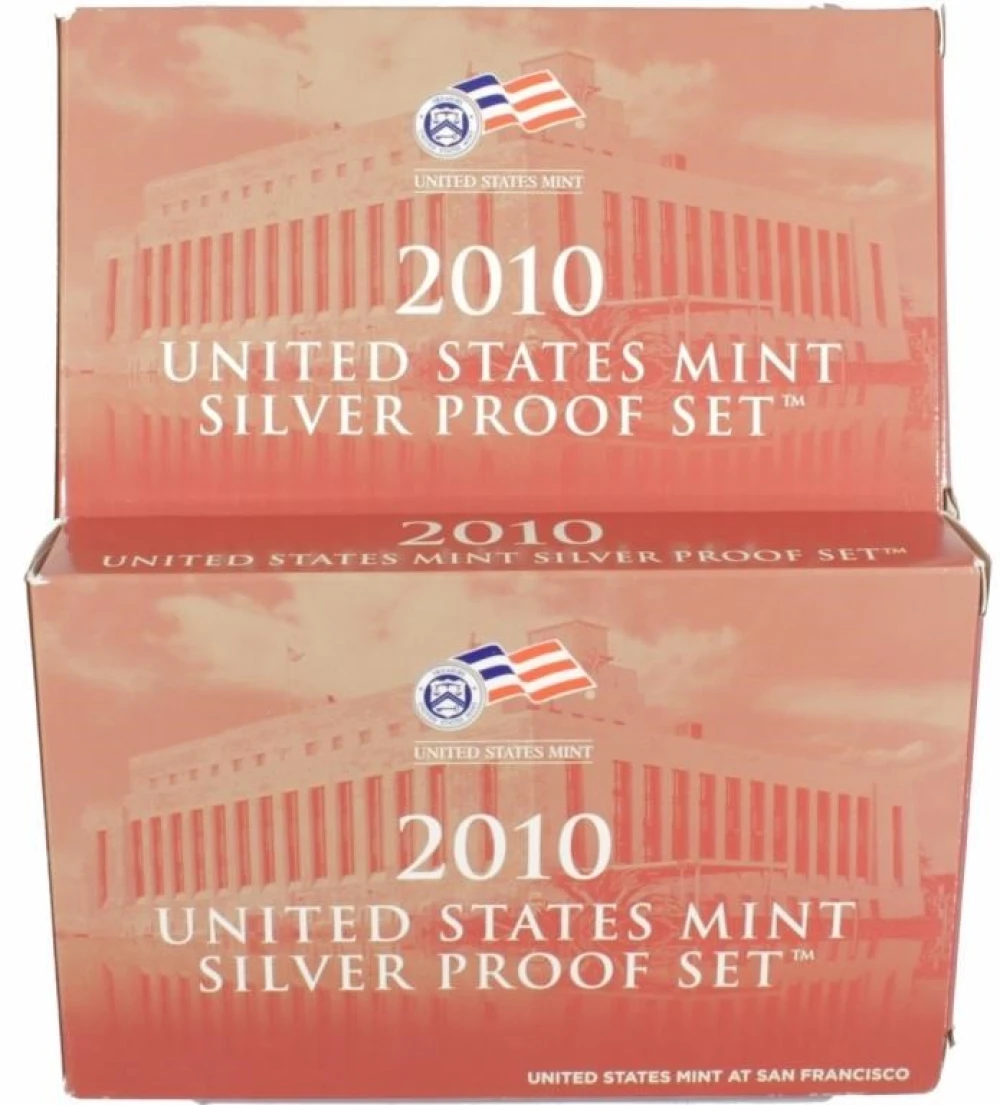 Pair of 2010 Silver Proof Sets