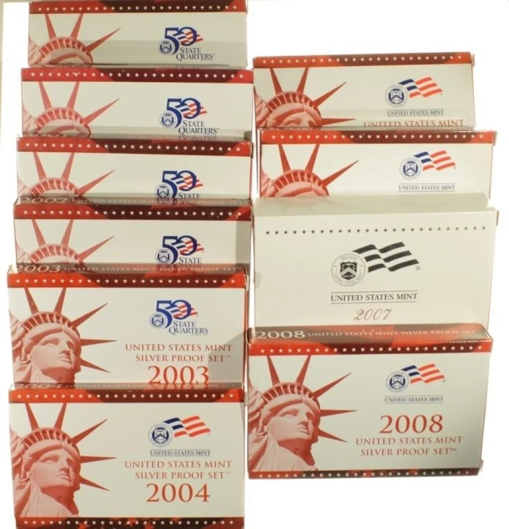 Another 99-08 Date Run of Silver Proof Sets