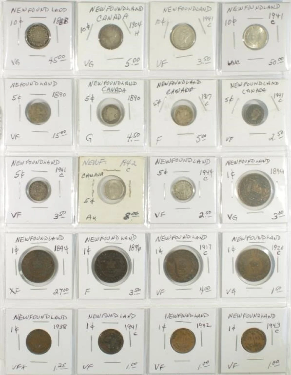 Canada. Newfoundland. Copper and Silver Type