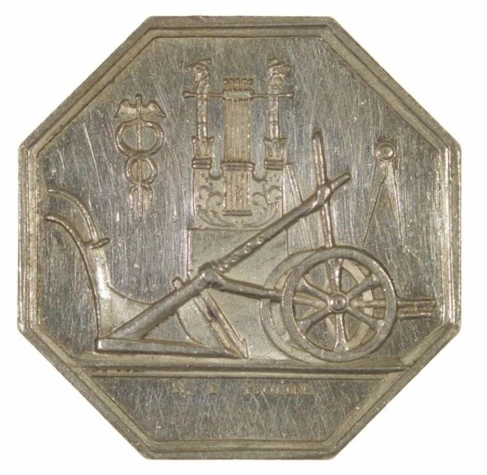 France. Meaux. 19th-Century Silver Jeton