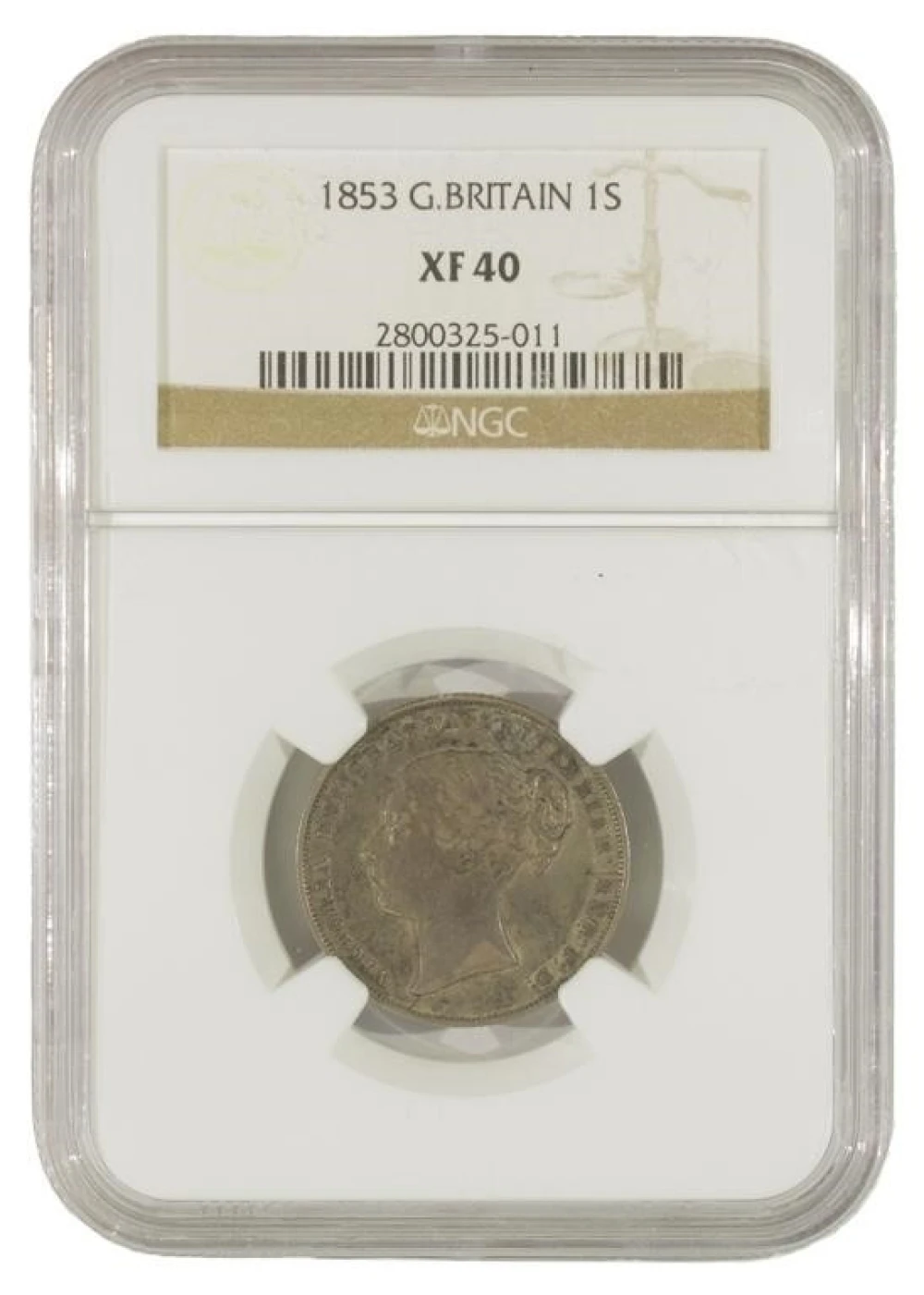Great Britain. EF 1853 Shilling
