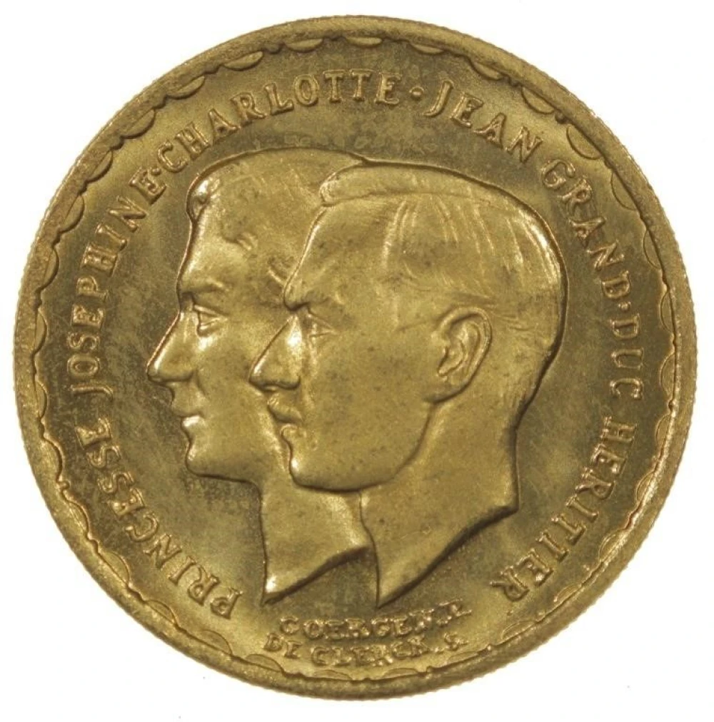 Luxembourg. Gem Unc 1953 Gold 20 Francs