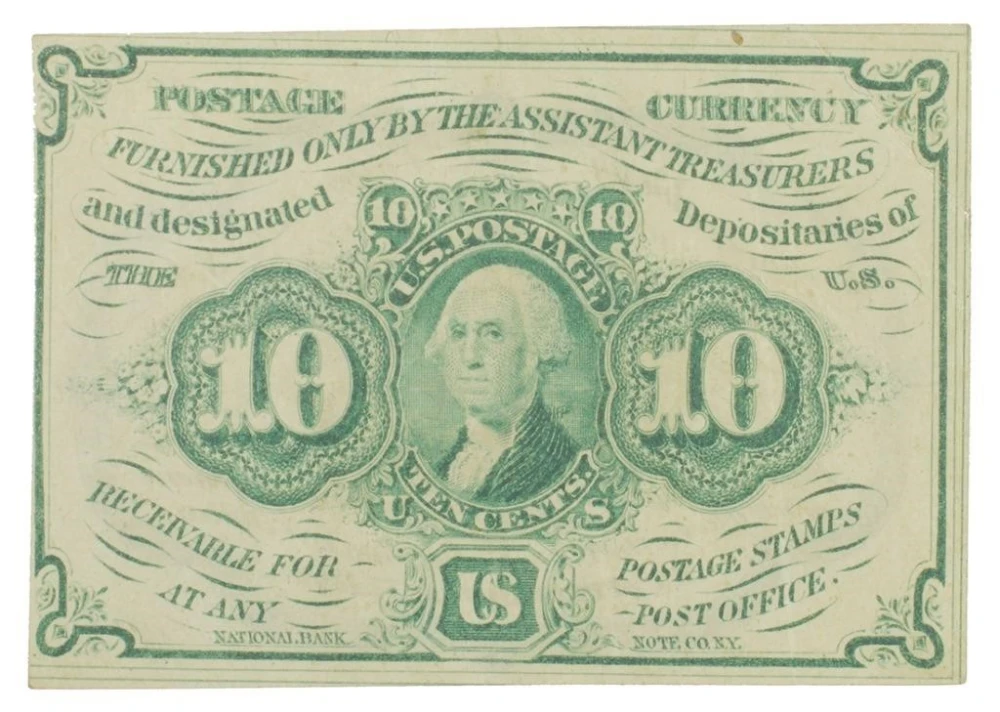 Postage Currency. AU 10-Cents