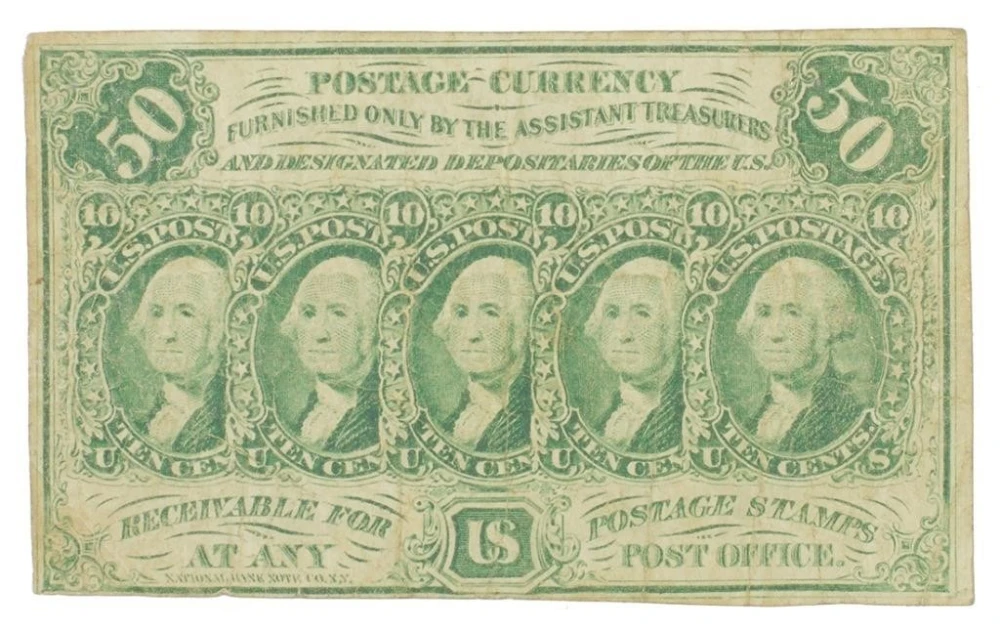 Postage Currency. VF 50-Cents