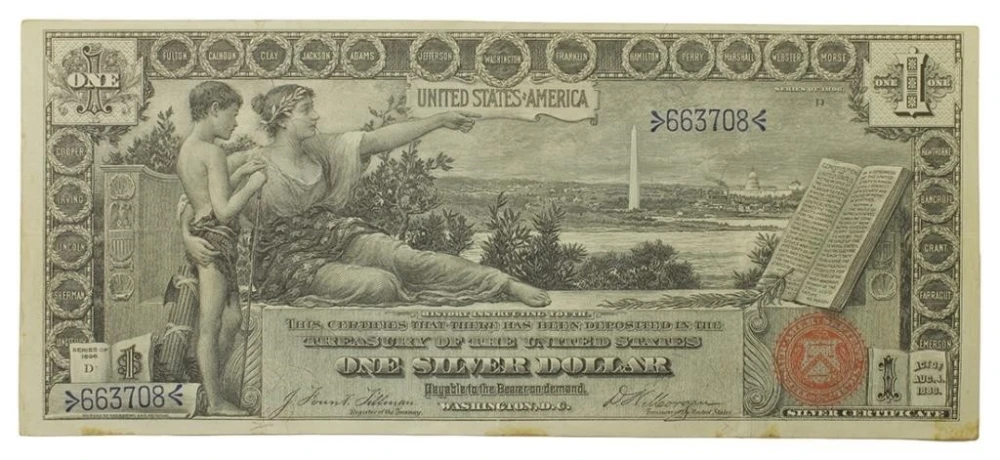 Choice VF 1896 Educational Series $1