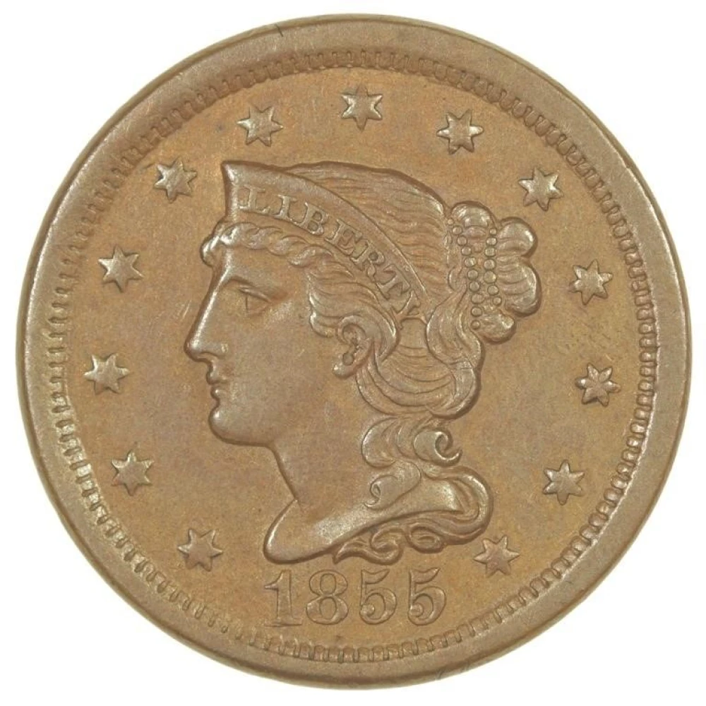 Unc 1855 Large Cent