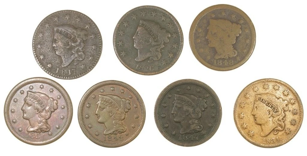 Group of Large Cents